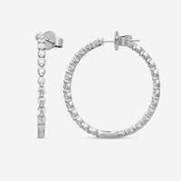 Memoire - Aura Diamond Hoops 3ctw approx. - CHHO460-18KW - THE SOLIST