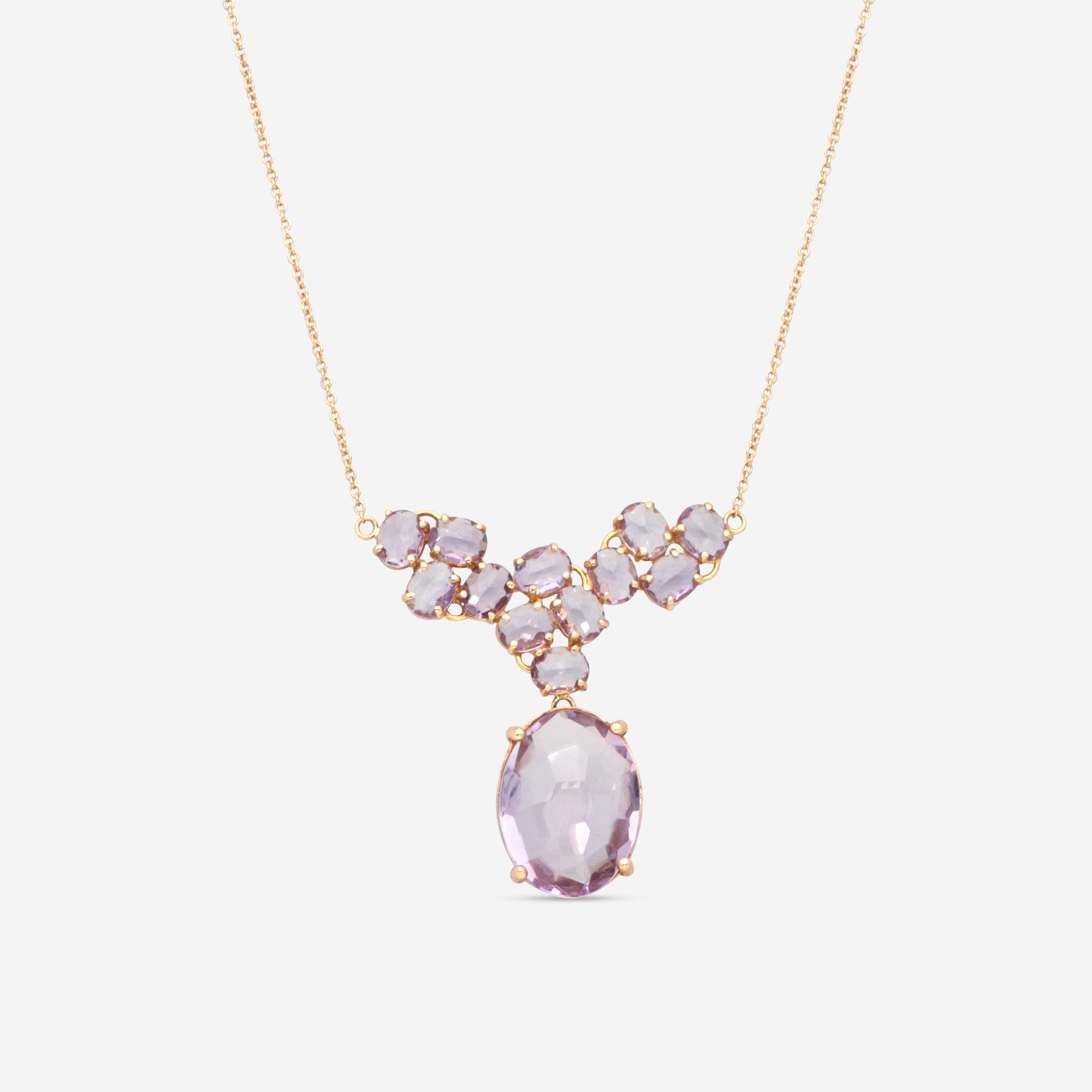 Nanis 18K Yellow Gold Natural Stone Pendant Necklace CN23-565 - THE SOLIST