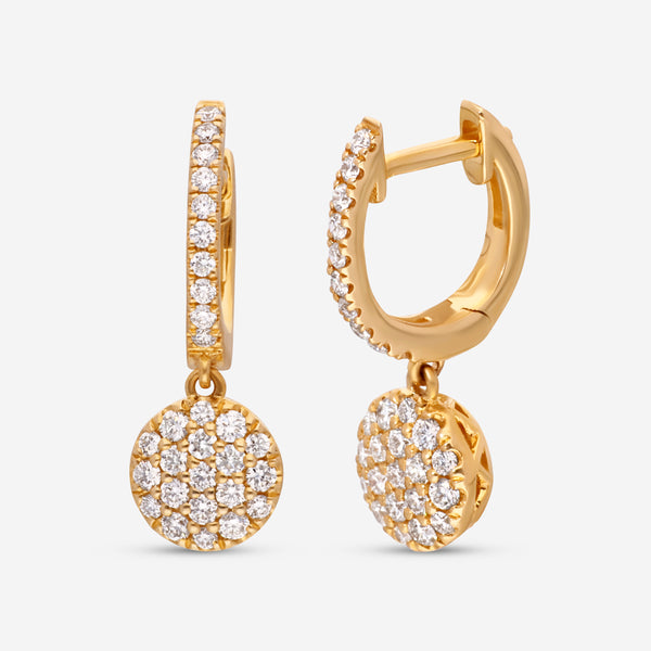 Ina Mar 14K Yellow Gold, Diamonds 0.54ct.tw. Drop Earrings CN/557758 - THE SOLIST