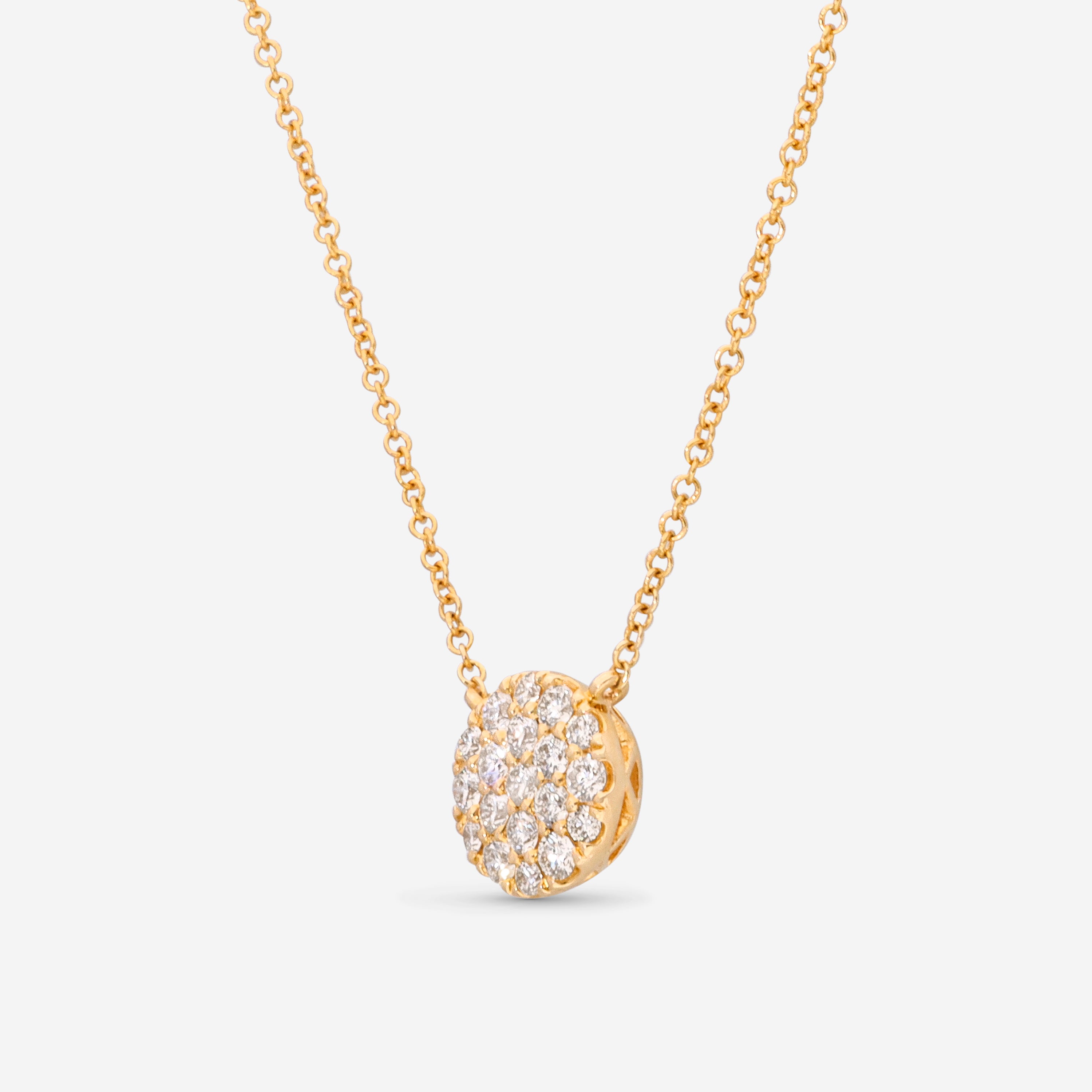 Ina Mar 14K Yellow Gold, Diamond Pendant Necklace