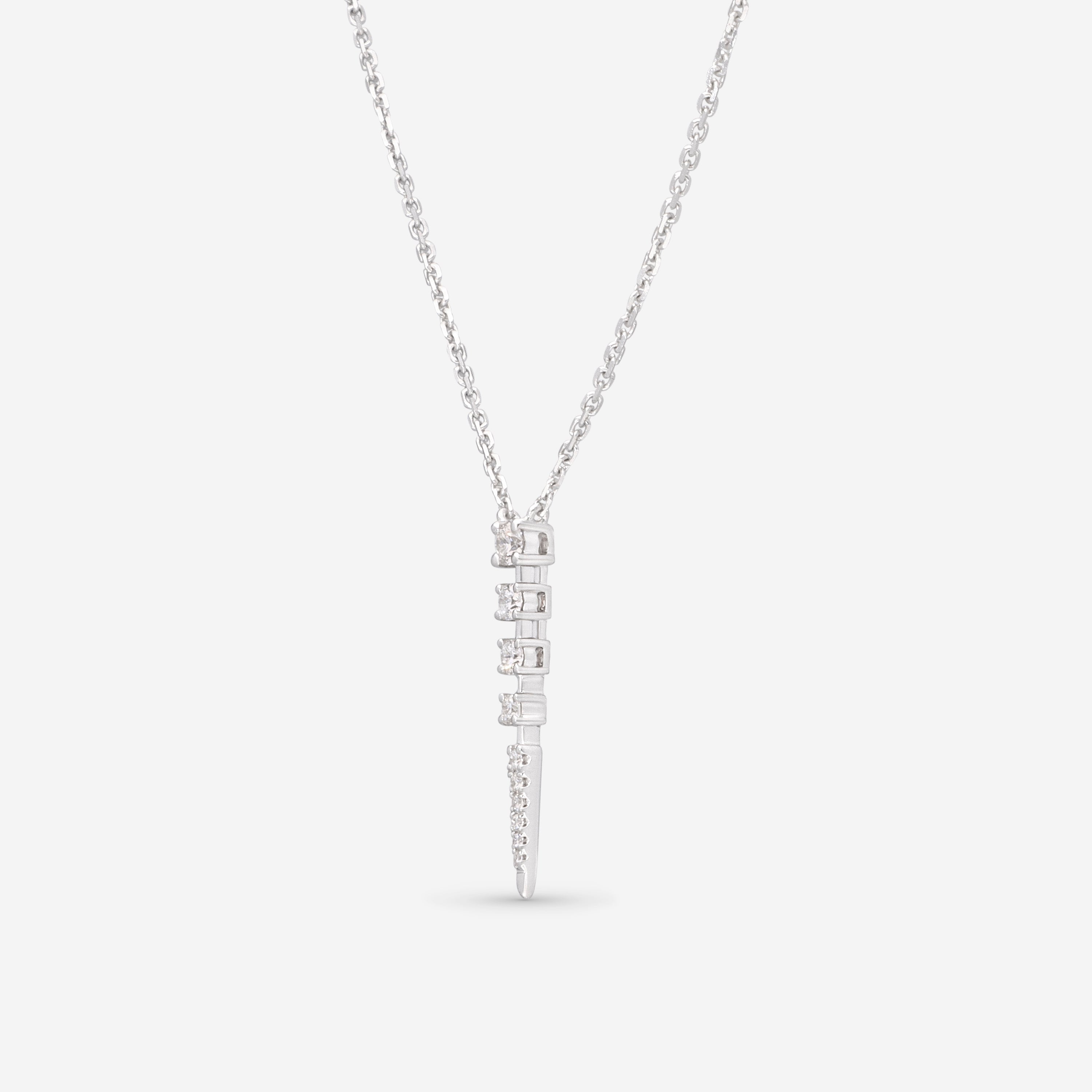 Ina Mar 14K White Gold, Diamond Pendant Necklace IMKGK27