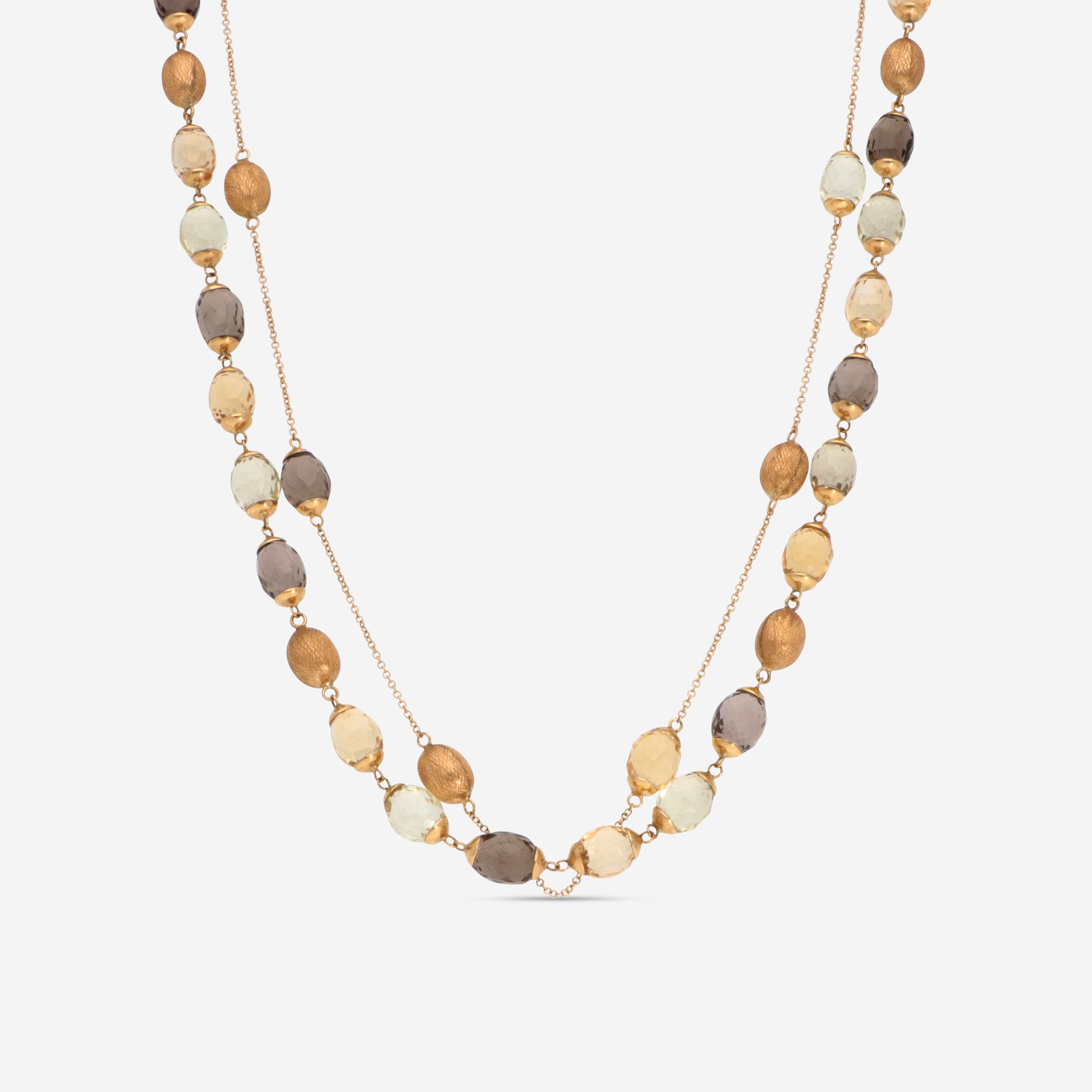 Nanis 18K Yellow Gold Beaded Necklace CN6-539 - THE SOLIST