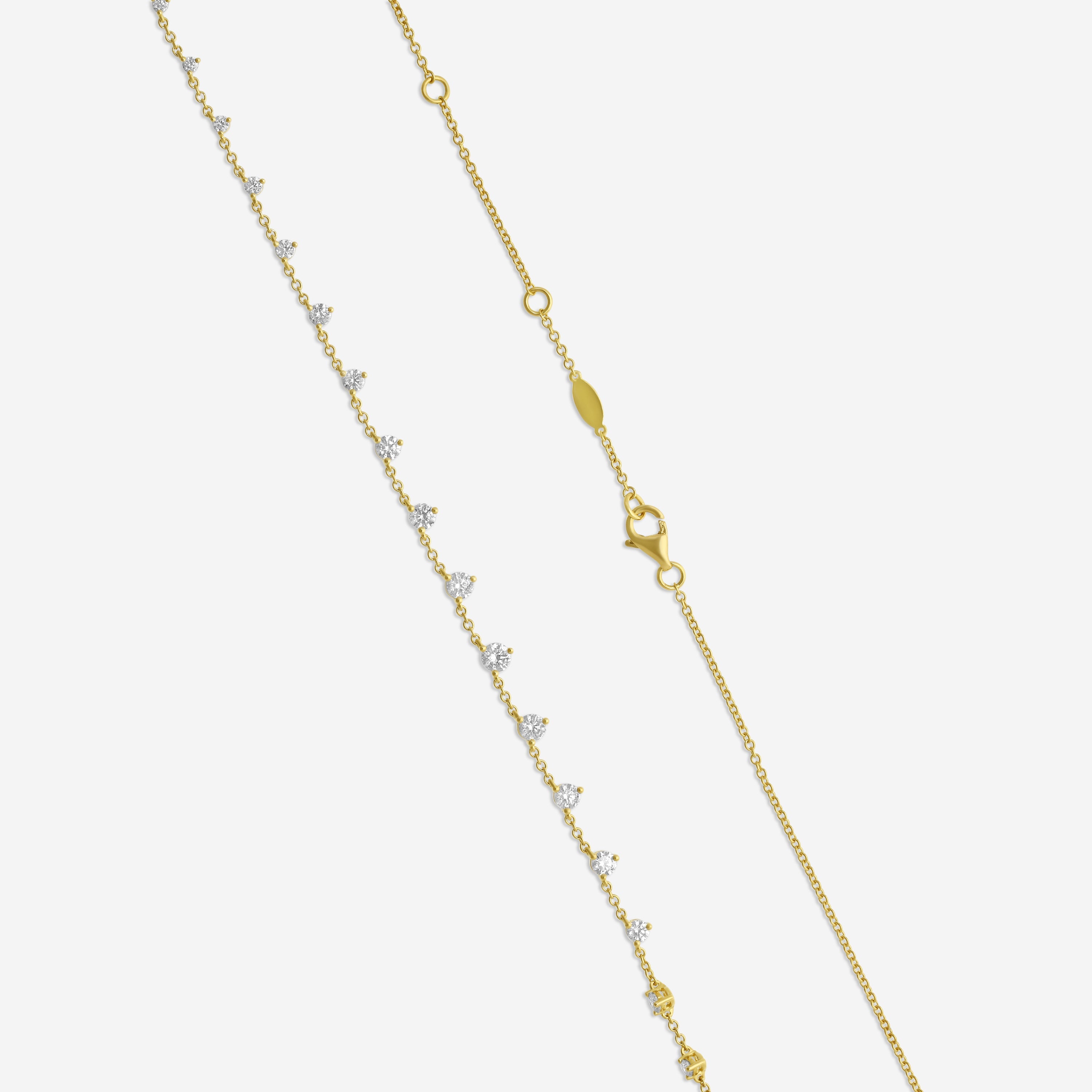 MEMOIRE - 18K YG Essentials 21-Stone Necklace  (Approx.4.14gr./ DIA: 1.14ct.twd.) - CNDD207-YG
SIZE / L:18
