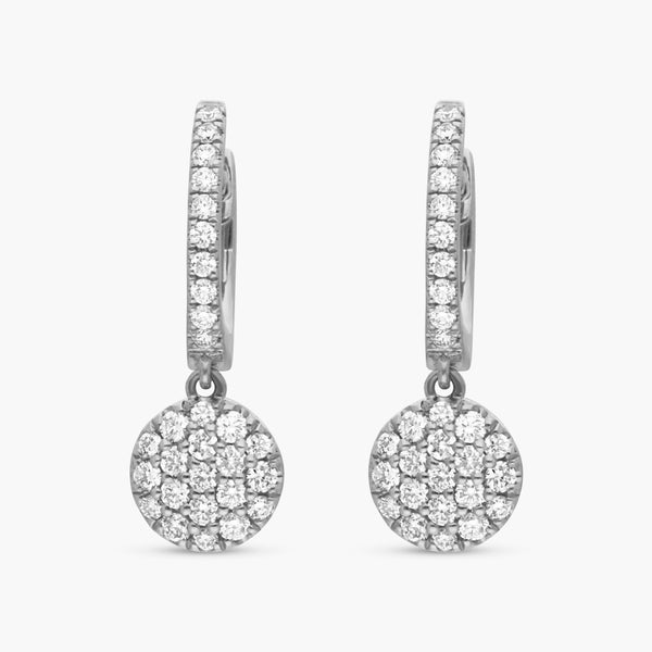 Ina Mar 14K White Gold, Diamonds 0.56ct. tw. Drop Earrings CNR/054442 - THE SOLIST