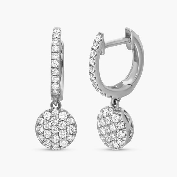 Ina Mar 14K White Gold, Diamonds 0.56ct. tw. Drop Earrings CNR/054442 - THE SOLIST