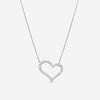 Mémoire Heart 18K White Gold Diamond Pendant Necklace CNUB21318008W72000 - THE SOLIST