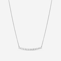 Mémoire 18K White Gold Diamond Bar Necklace CNUB232 - THE SOLIST