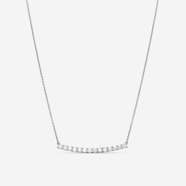 Mémoire 18K White Gold Diamond Bar Necklace CNUB232 - THE SOLIST