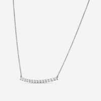 Mémoire 18K White Gold Diamond Bar Necklace CNUB232 - THE SOLIST