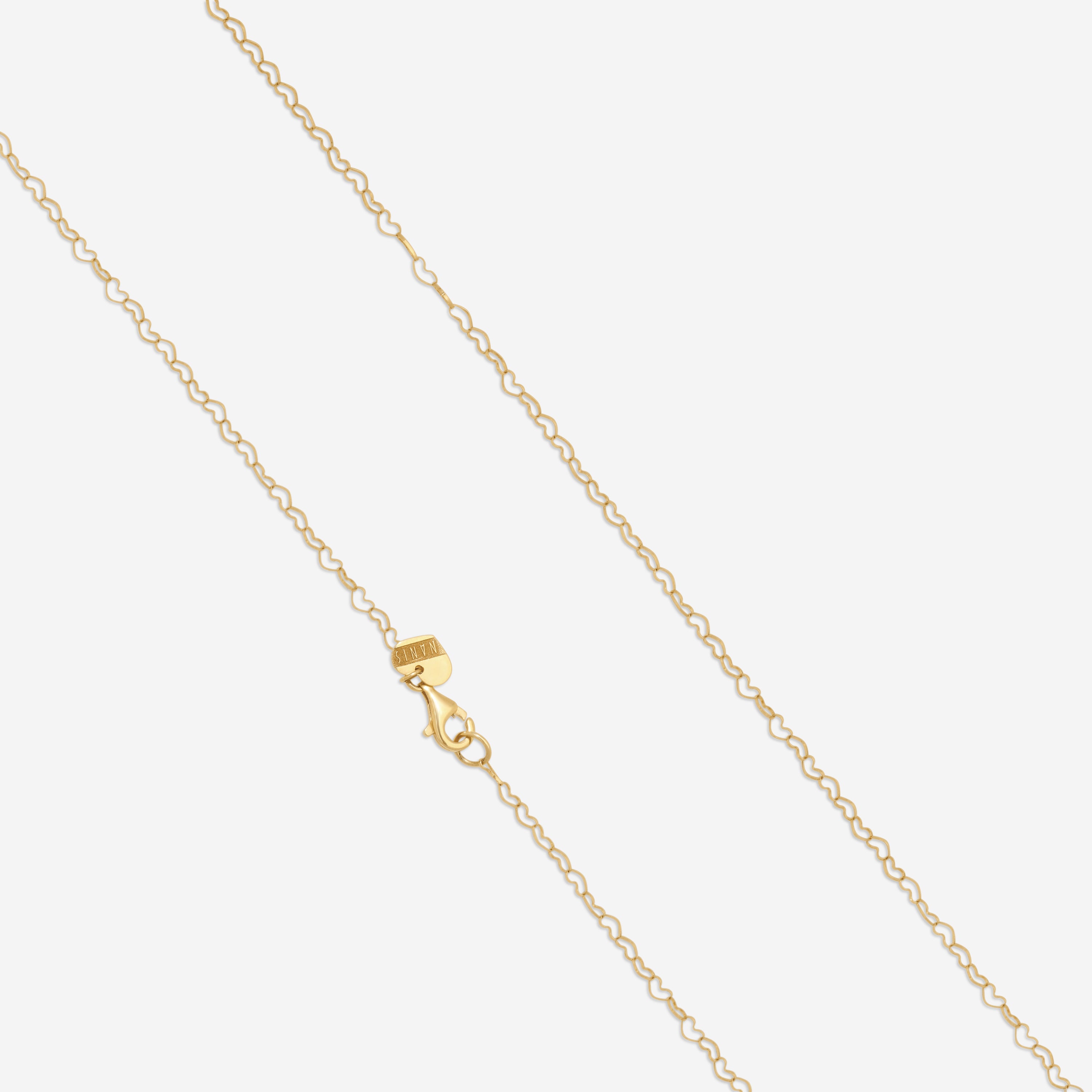 Nanis 18K Yellow Gold Black Diamond & Mother of Pearl Pendant Necklace CS4-524 - THE SOLIST