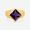 Suna 18K Yellow Gold Parquet Amethyst Statement Ring Sz. 6.25 R2870AMY - THE SOLIST