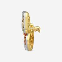 Suna 18K Yellow Gold & Platinum Multi-Gemstone Butterfly Pin P7091T