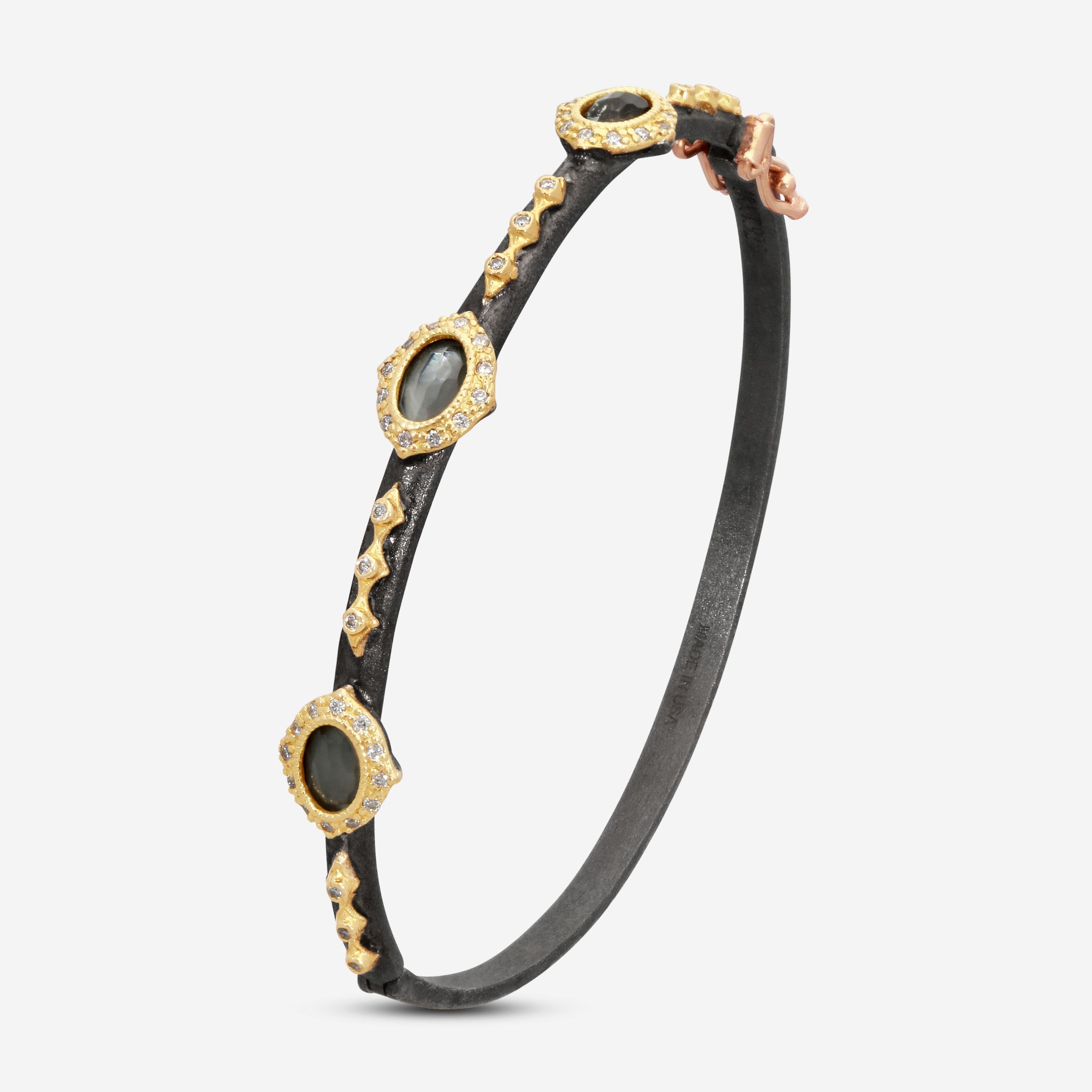 Armenta 18K Yellow Gold & Blackened Sterling Silver Multi-Stone Bracelet 15016