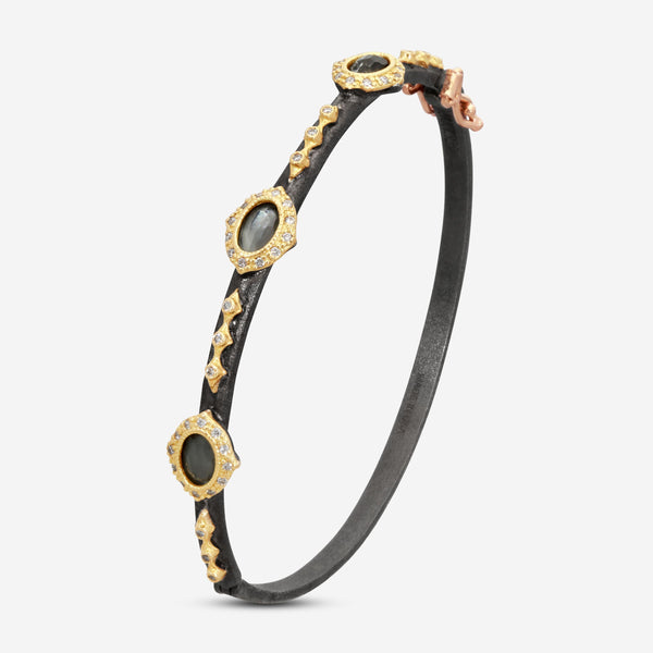 Armenta 18K Yellow Gold & Blackened Sterling Silver Multi-Stone Bracelet 15016