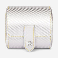 Rapport London Carbon Silver Carbon Fibre Single Watch Roll D351