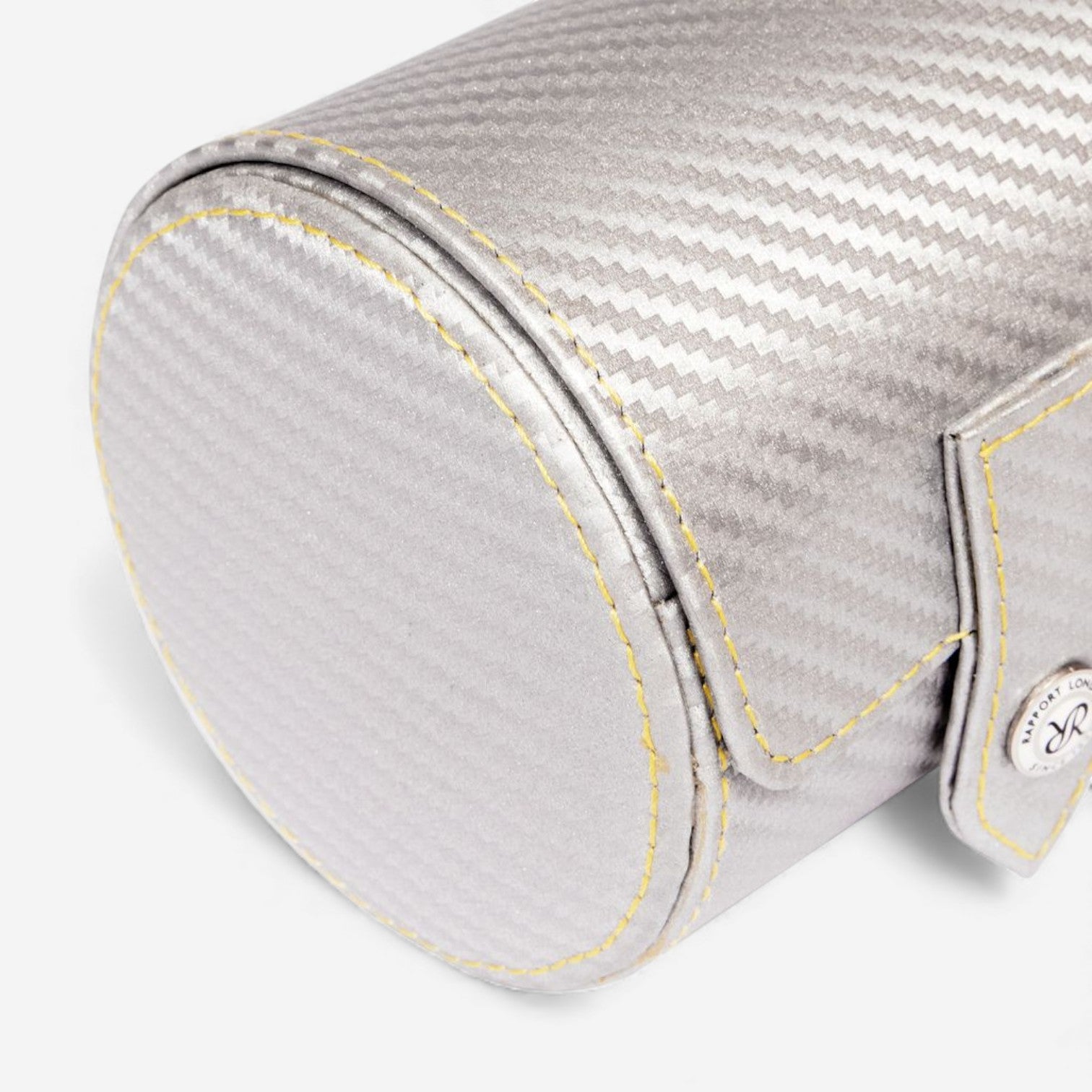 Rapport London Carbon Silver Carbon Fibre Single Watch Roll D351