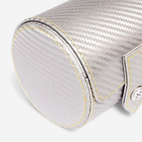 Rapport London Carbon Silver Carbon Fibre Single Watch Roll D351