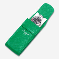 Rapport Portobello Green Leather Single Watch Pouch D404