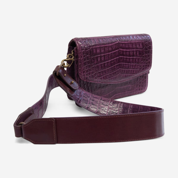 Armenta Purple Caiman Leather Small Clutch 20405 - THE SOLIST