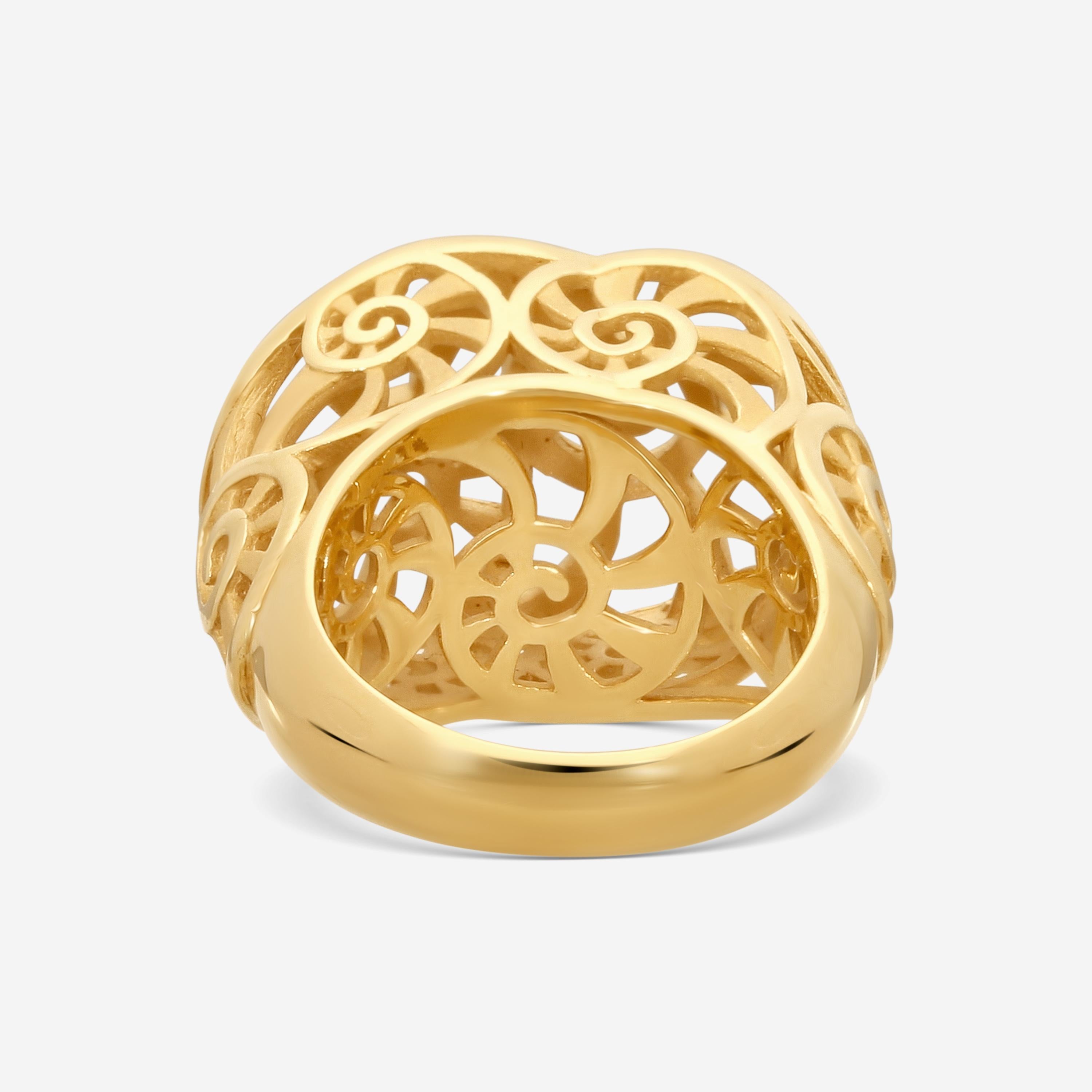 Carrera Y Carrera 18K Yellow Gold Statement Ring Sz. 7.75 DA12350-01