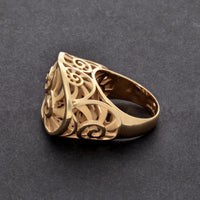 Carrera Y Carrera 18K Yellow Gold Statement Ring Sz. 7.75 DA12350-01
