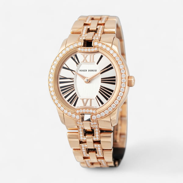 Roger Dubuis Excalibur 18K Rose Gold Diamond Automatic Ladies Watch DBEX0004
