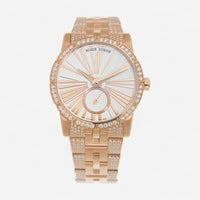 Roger Dubuis Excalibur 18K Rose Gold Diamond Automatic Ladies Watch DBEX0381