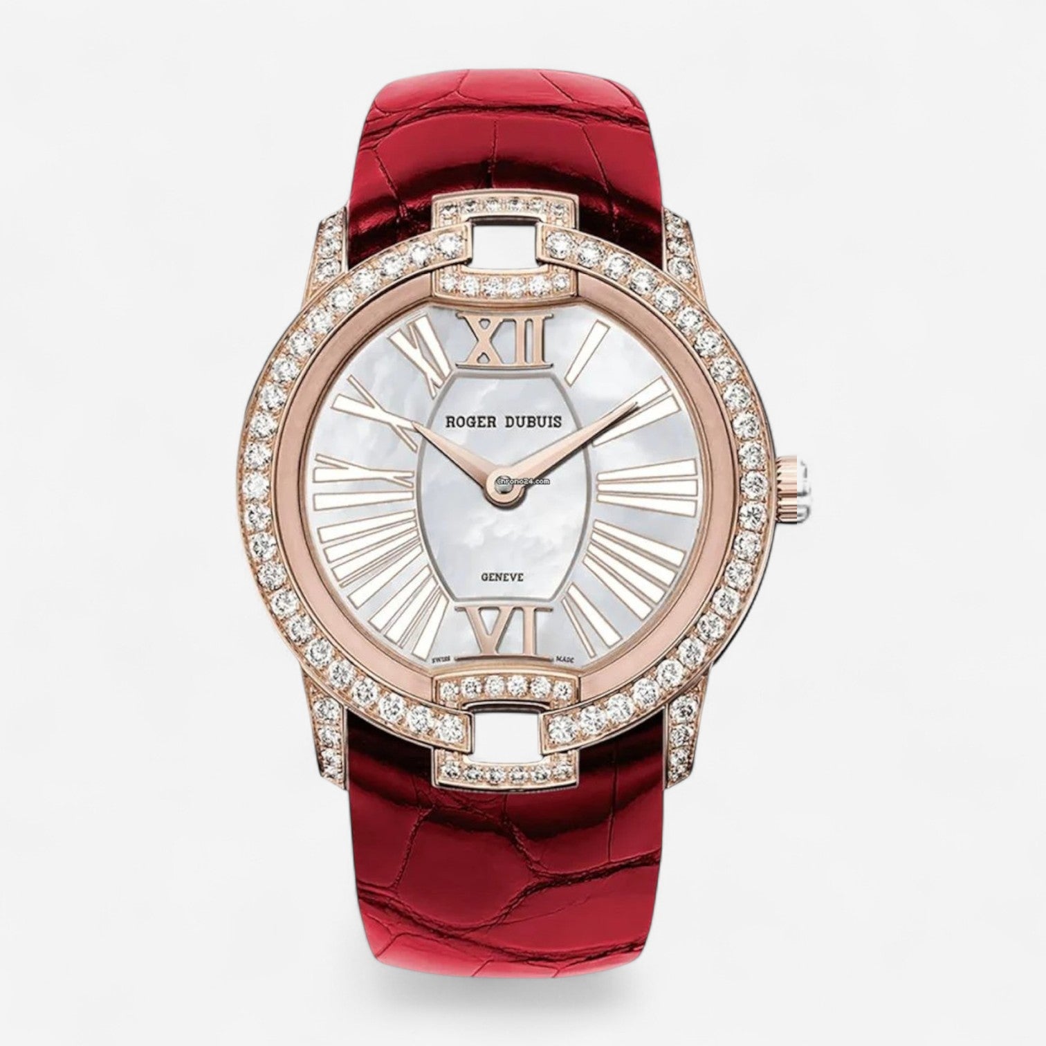 Roger Dubuis Velvet 18K Rose Gold Diamond Automatic Ladies Watch DBVE0020