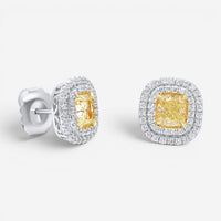 Diana M. Jewels 18K Yellow Gold Diamond Stud Earrings DEA1966
