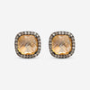 Suzanne Kalan 18K Rose Gold Diamond & Champagne Topaz Stud Earrings DKE242-RGCHT
