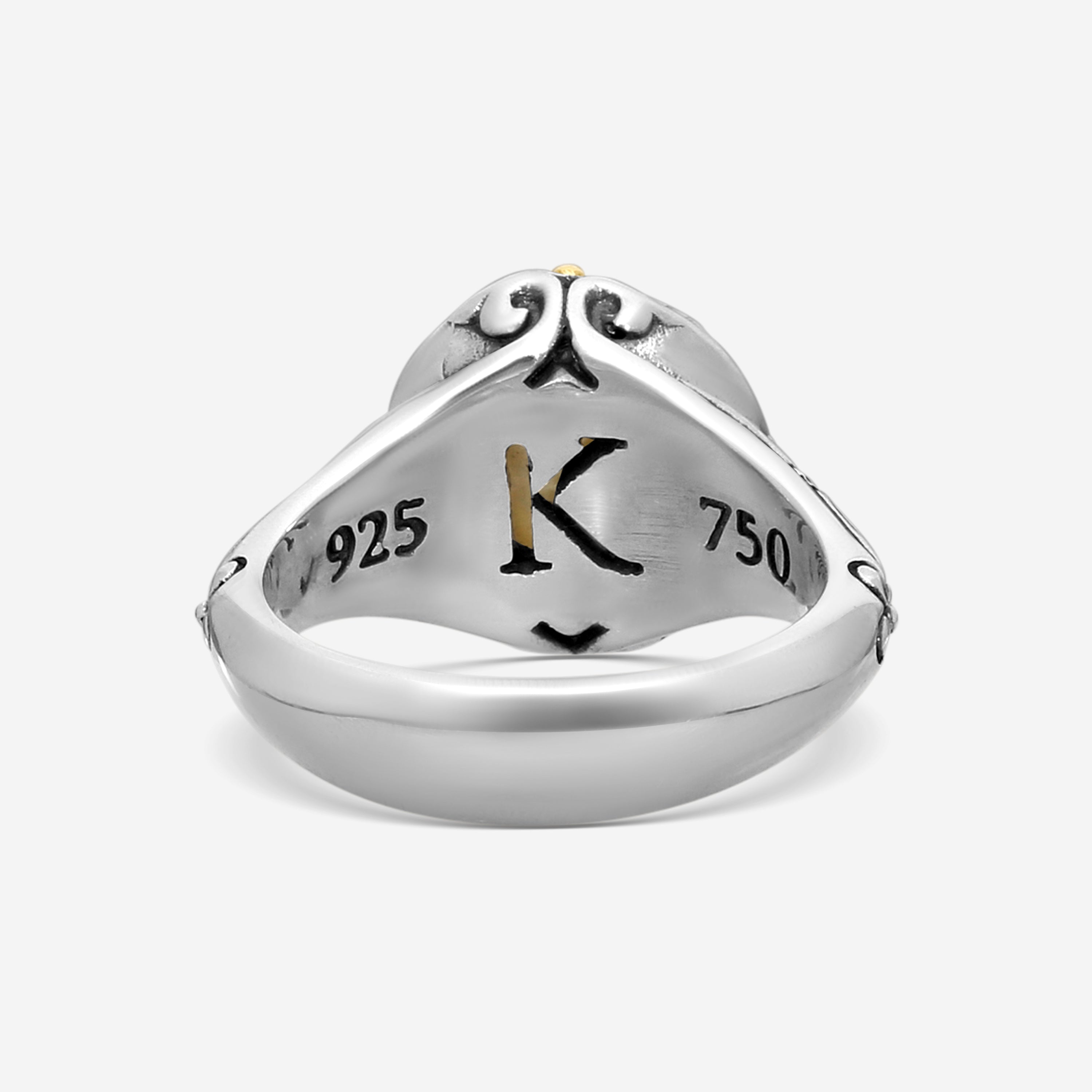 KONSTANTINO – “Gen K 2” Sterling Silver & 18K Yellow Gold, Yellow Agate Triplet Ring (YAT: 10 mm) – DKJ1006-649 S7

Center (YAT): 10 mm
Ring Size: 7.0
Width: 0.19 in. - THE SOLIST