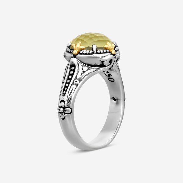 KONSTANTINO – “Gen K 2” Sterling Silver & 18K Yellow Gold, Yellow Agate Triplet Ring (YAT: 10 mm) – DKJ1006-649 S7

Center (YAT): 10 mm
Ring Size: 7.0
Width: 0.19 in. - THE SOLIST