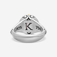 KONSTANTINO – “Gen K 2” Sterling Silver & 18K Yellow Gold, Amethyst Triplet Ring (AT: 10 mm) – DKJ1006-653 S7

Center (AT): 10 mm
Ring Size: 7.0
Width: 0.19 in. - THE SOLIST