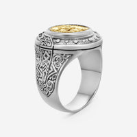Konstantino Byzantium Sterling Silver & Bronze Ring Sz. 12 DKJ497-300-S12 - THE SOLIST