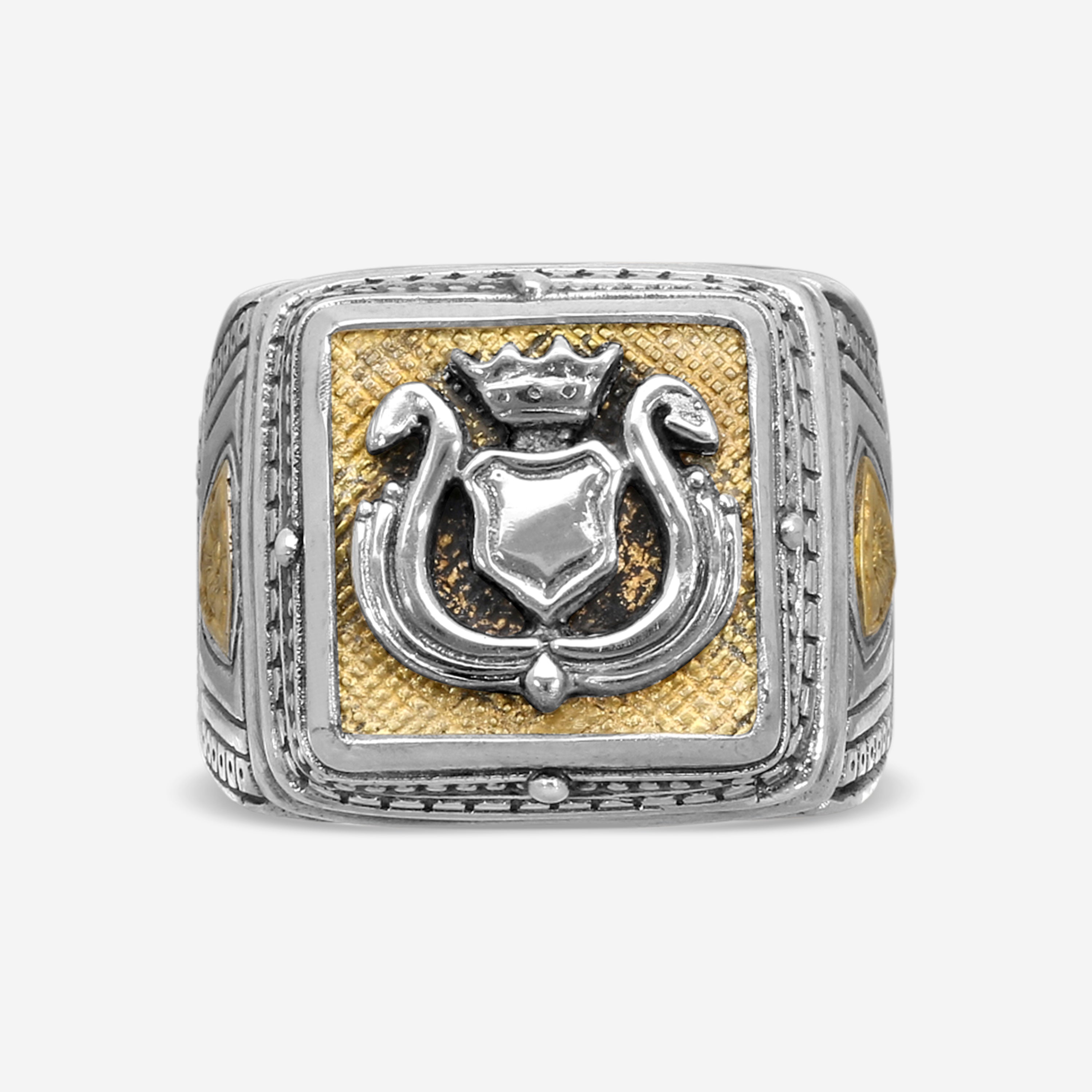 Konstantino Sterling Silver & Bronze Ring Sz. 11.5 DKJ540-131-300