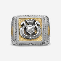 Konstantino Sterling Silver & Bronze Ring Sz. 11.5 DKJ540-131-300