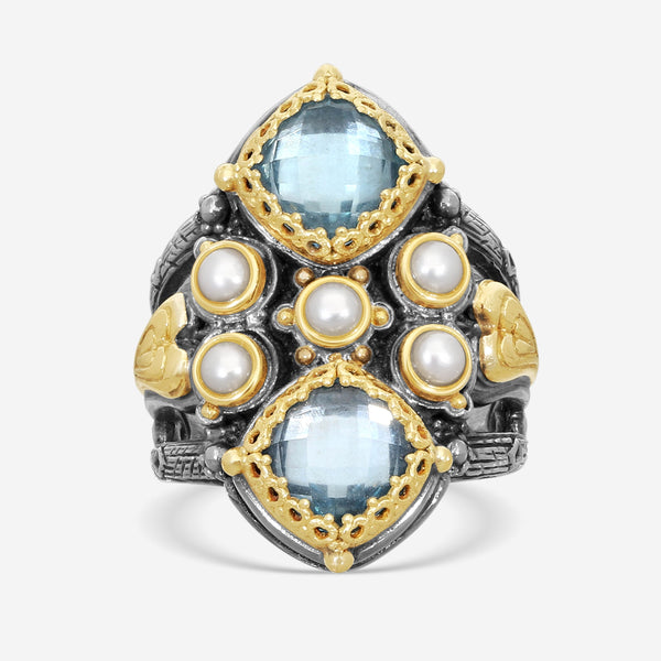 Konstantino Amphitrite Sterling Silver & 18K Yellow Gold Ring Sz. 7.5 DKJ624-347 - THE SOLIST