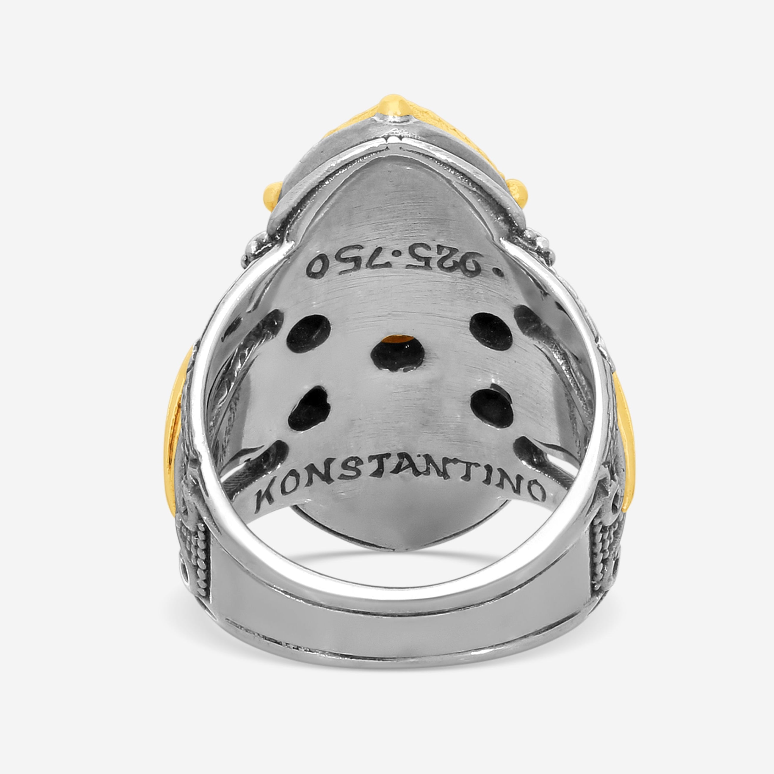 Konstantino Amphitrite Sterling Silver & 18K Yellow Gold Ring Sz. 7.5 DKJ624-347 - THE SOLIST