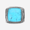 Konstantino Sterling Silver Turquoise Ring Sz. 10.5 DKJ812-131-137