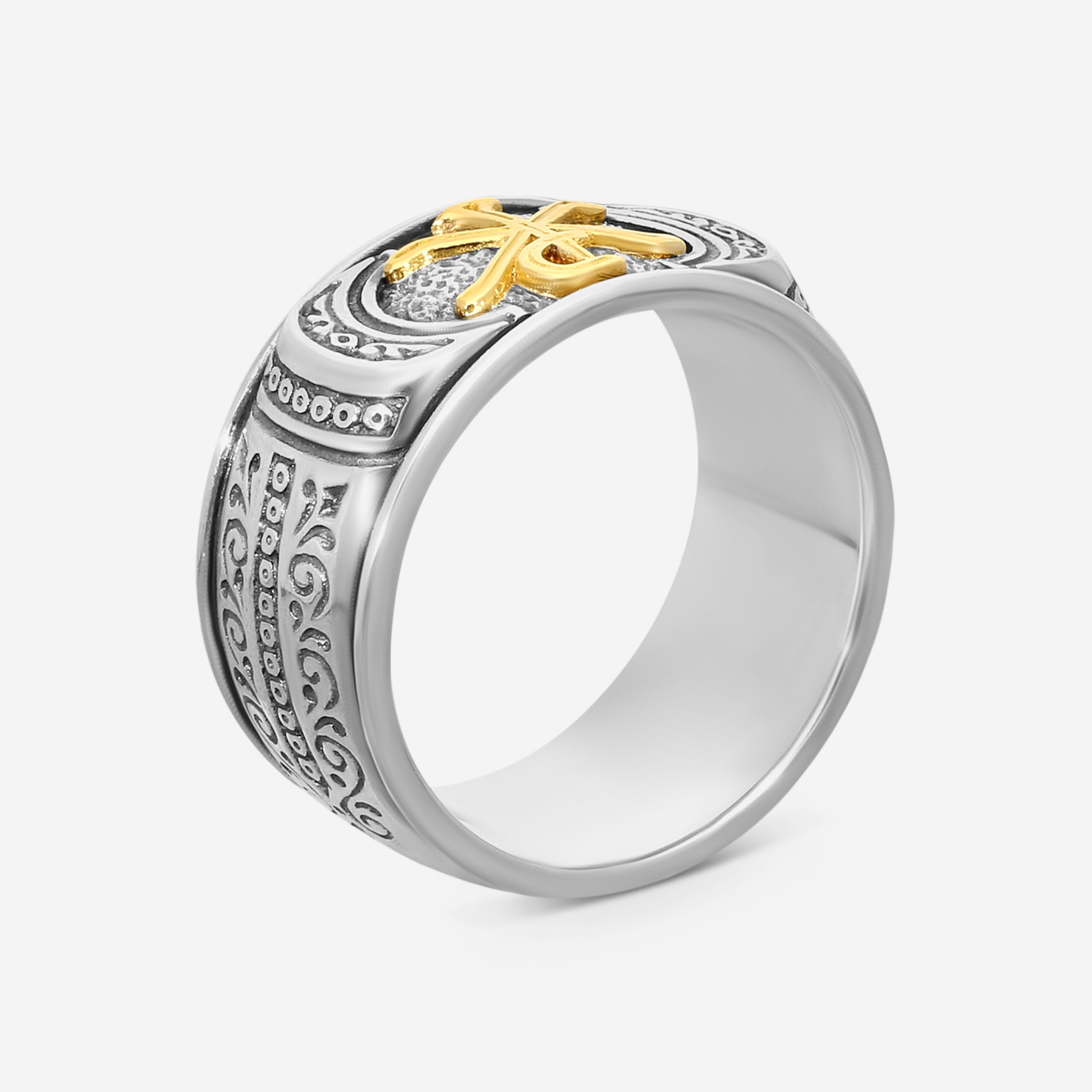 Konstantino Stavros Sterling Silver & 18K Yellow Gold Ring Sz. 11 DKJ824-130-S11 - THE SOLIST