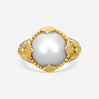 Konstantino Thalia Sterling Silver & 18K Yellow Gold Pearl Ring Sz. 7 DKJ851-122 - THE SOLIST
