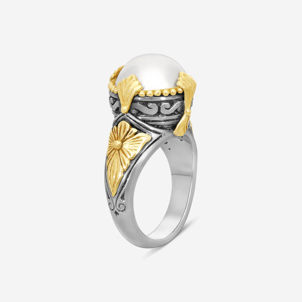 Konstantino Thalia Sterling Silver & 18K Yellow Gold Pearl Ring Sz. 7 DKJ851-122 - THE SOLIST