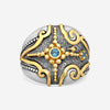 KONSTANTINO – “Angelic” Sterling Silver & 18K Yellow Gold, London Blue Topaz Ring (LBT: 0.0325 ct.) – DKJ928-298 S7

Center (LBT): 0.0325 ct.
Ring Size: 7.0
Width: 0.25 in. - THE SOLIST
