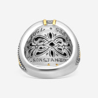 KONSTANTINO – “Angelic” Sterling Silver & 18K Yellow Gold, London Blue Topaz Ring (LBT: 0.0325 ct.) – DKJ928-298 S7

Center (LBT): 0.0325 ct.
Ring Size: 7.0
Width: 0.25 in. - THE SOLIST
