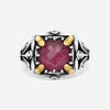 KONSTANTINO – “Gen K” Sterling Silver & 18K Yellow Gold, Ruby Doublet Ring (RD: 9.50 mm) – DKJ936-546 S7

Center (RD): 9.50 mm
Ring Size: 7.0
Width: 0.19 in. - THE SOLIST