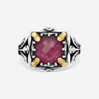 KONSTANTINO – “Gen K” Sterling Silver & 18K Yellow Gold, Ruby Doublet Ring (RD: 9.50 mm) – DKJ936-546 S7

Center (RD): 9.50 mm
Ring Size: 7.0
Width: 0.19 in. - THE SOLIST