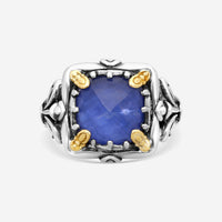 KONSTANTINO – “Gen K” Sterling Silver & 18K Yellow Gold, Sodalite Doublet Ring (SD: 9.50 mm) – DKJ936-562 S6

Center (SD): 9.50 mm
Ring Size: 6.0
Width: 0.19 in. - THE SOLIST