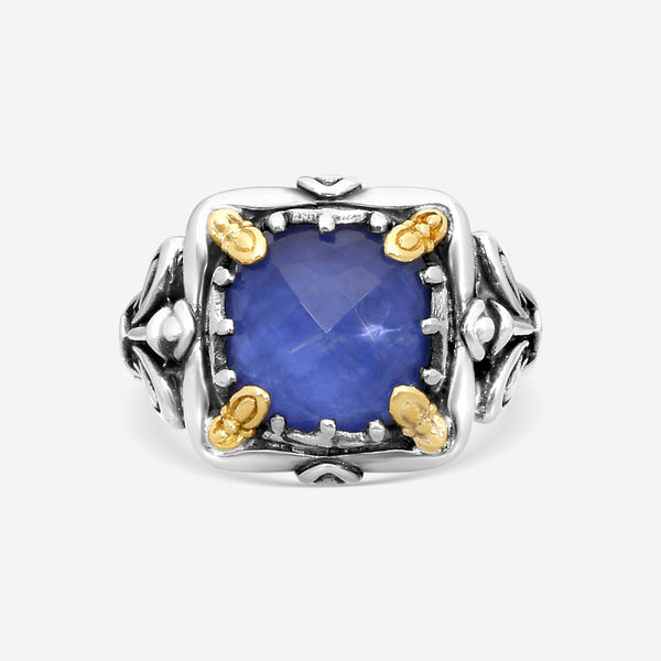 KONSTANTINO – “Gen K” Sterling Silver & 18K Yellow Gold, Sodalite Doublet Ring (SD: 9.50 mm) – DKJ936-562 S6

Center (SD): 9.50 mm
Ring Size: 6.0
Width: 0.19 in. - THE SOLIST