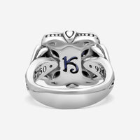 KONSTANTINO – “Gen K” Sterling Silver & 18K Yellow Gold, Sodalite Doublet Ring (SD: 9.50 mm) – DKJ936-562 S6

Center (SD): 9.50 mm
Ring Size: 6.0
Width: 0.19 in. - THE SOLIST