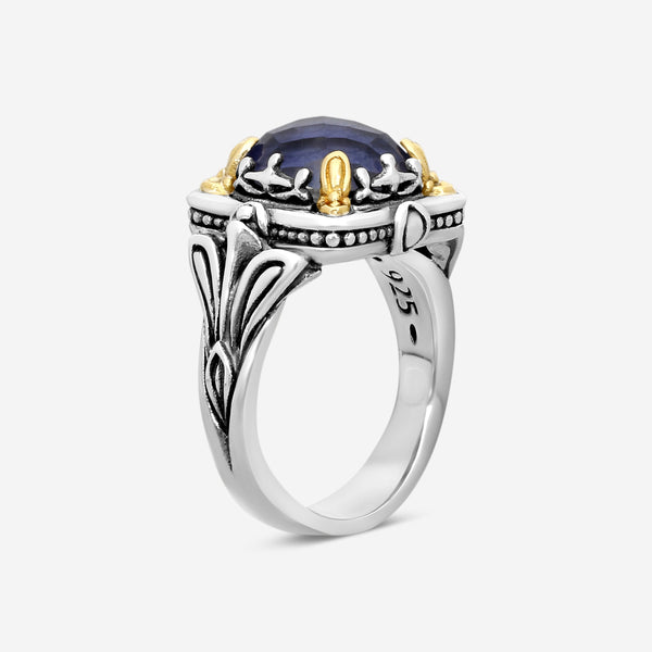 KONSTANTINO – “Gen K” Sterling Silver & 18K Yellow Gold, Sodalite Doublet Ring (SD: 9.50 mm) – DKJ936-562 S6

Center (SD): 9.50 mm
Ring Size: 6.0
Width: 0.19 in. - THE SOLIST